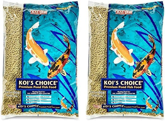 Kaytee Koi's Choice Koi Floating Fish Food, 10 Pound (Pack of 2) Kaytee