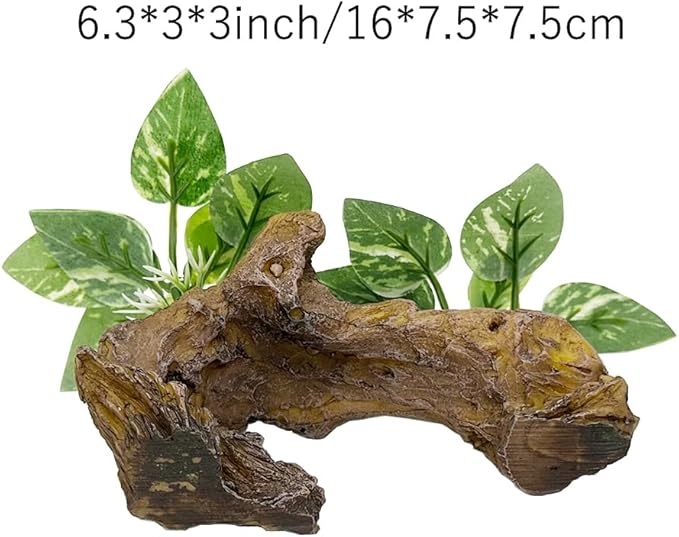 Smoothedo-Pets Fish Tank Decorations Aquarium Decor Ornaments Betta Silk Leaf pad Hammock Artifical Driftwood Cave Goldfish Bowl Accessories (Type-D) EnvironmentFriendlyArtificialPlasticPlantAquariumDecoration