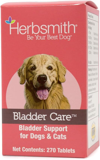 Herbsmith Bladder Care for Cats and Dogs – Maintains Urinary Health for Dogs and Cats – Dog and Cat Kidney Support – 270 Tablets Herbsmith