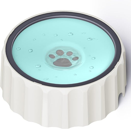 Dog Water Bowl No Spill 70oz/2L Large Capacity Dog Water Bowl Dispenser Non Slip No Splash Dog Water Bowl Pet Slow Feeder No Drip Dog Water Bowl on Vehicle Slow Water Bowl for Dogs and Cat Green - PAWPICO