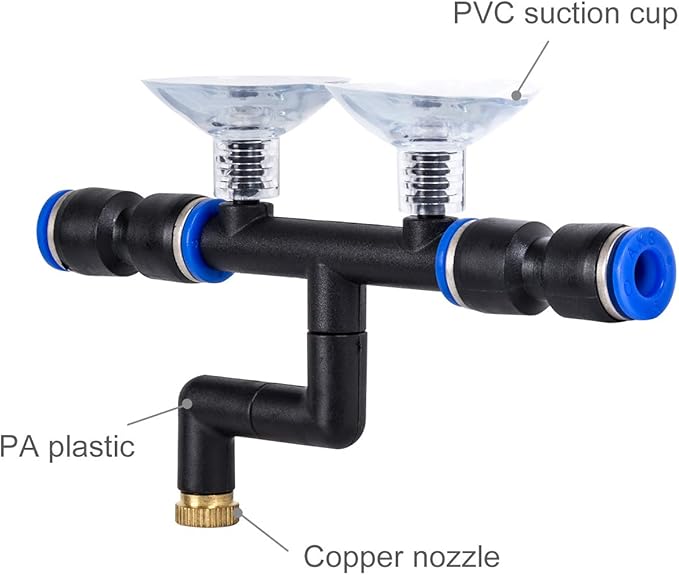 REPTI ZOO 4 Pieces Spray Nozzles Adjustable Fine Misting Water for Reptiles REPTIZOO