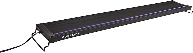 Coralife Fish Tank Aquarium Seascape WiFi/Bluetooth Smart LED Light Fixture, 30-36" Coralife