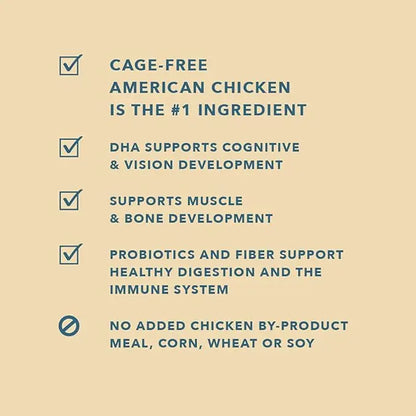 Amazon Brand - Wag Dog Dry Puppy Food, Chicken and Brown Rice, 15 Pound (Pack of 1) - PAWPICO