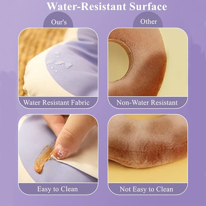 Soft Cat Cone Collar Waterproof Adjustable Pet E Collar Cute Purple Flower Collar for Cats Small Dogs Kitten Puppy After Surgery Prevent Licking(Purple,Medium) LAVVICHA