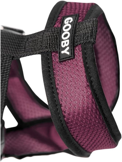 Gooby Comfort X Head In Harness - Purple, Small - No Pull Small Dog Harness Patented Choke-Free X Frame - Perfect on the Go Dog Harness for Medium Dogs No Pull or Small Dogs for Indoor and Outdoor Use Gooby