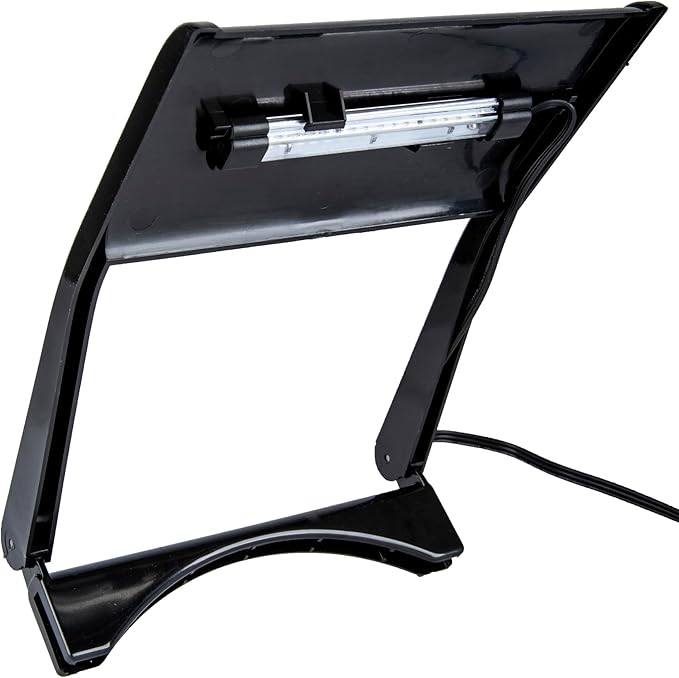 Marineland Portrait Glass LED Aquarium Kit, 5 Gallons, Hidden Filtration,Black Marineland