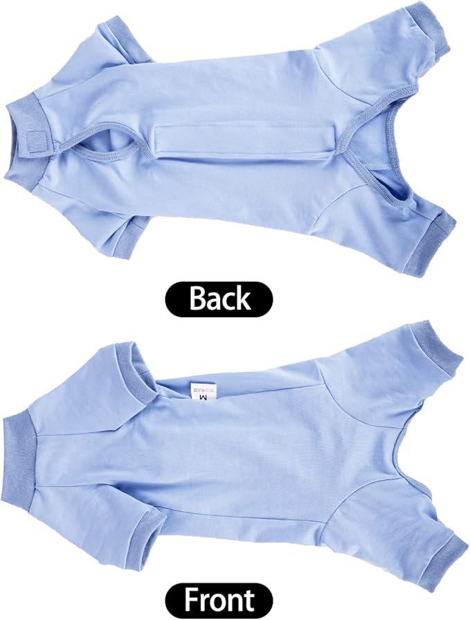 LIANZIMAU Cat Surgical Recovery Suit Professional for Male Female Dog Abdominal Wounds Cone E-Collar Alternative Anti-Licking Pet Surgical Recovery Pajama Suit Soft Fabric Onesie for Cats Lianzimau