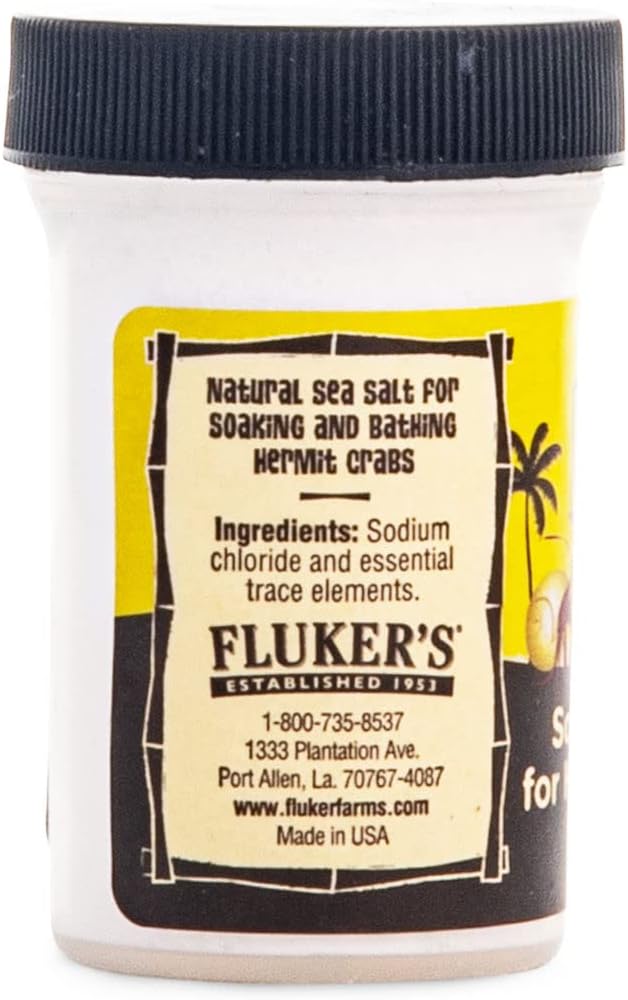 Fluker's Soaking Salt for Hermit Crabs, 2.4 oz Flukers
