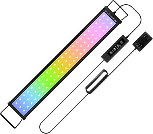 45W LED Aquarium Light for Plants,Full Spectrum Fish Tank Light with Timer,24/7 Lighting Cycle,Daylight Moonlight Mode Aquarium LED Light for 36 to 42 Inch Freshwater Planted Tank USDGTKN