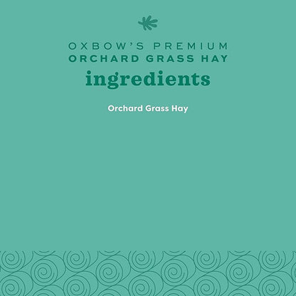 Oxbow Animal Health Orchard Grass Hay - All Natural Grass Hay for Chinchillas, Rabbits, Guinea Pigs, Hamsters & Gerbils - 15 oz. OxbowAnimalHealth