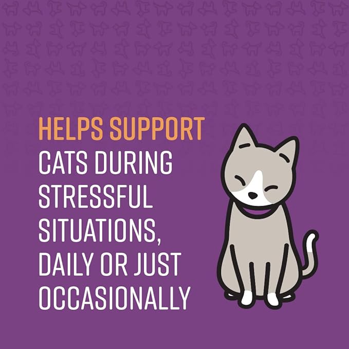 Sentry Calming Chews for Cats, Calming Aid Helps to Manage Stress & Anxiety, With Pheromones That May Help Curb Destructive Behavior & Separation Anxiety, Calming Health Supplement for Cats, 4 oz. Sentry