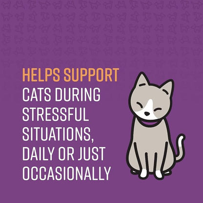 Sentry Calming Chews for Cats, Calming Aid Helps to Manage Stress & Anxiety, With Pheromones That May Help Curb Destructive Behavior & Separation Anxiety, Calming Health Supplement for Cats, 4 oz. Sentry