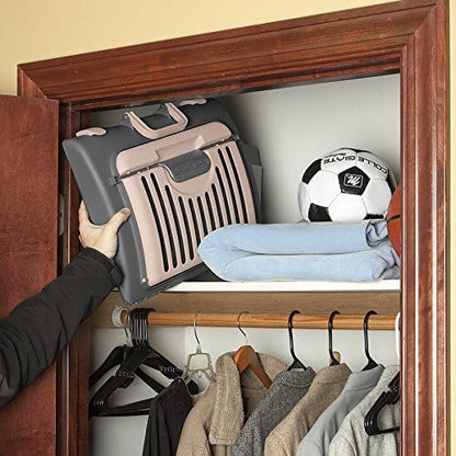 SportPet Designs Foldable Travel Cat Carrier - Front Door Plastic Collapsible Carrier, Gray and Tan, Medium (Pack of 1) - PAWPICO