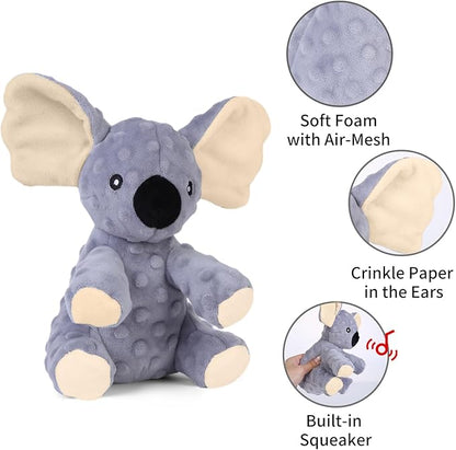 Blnboimrun Dog Toys Stuffed Plush Dog Toy Koala Dog Squeaky Toys with Crinkle Paper Chew Toys for Large and Medium Dogs Puppy - PAWPICO