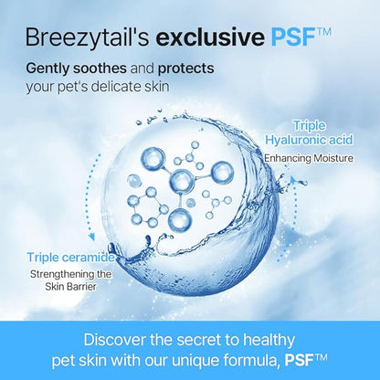 PetO'Cera Mist Spray, Hydrating Mist for Dogs & Cats, Skin & Coat Relief, with Ceramide and PSF (PetO'CERA Skincare Solution), Korean Pet Skincare, 5.07oz (500ml) BREEZYTAIL