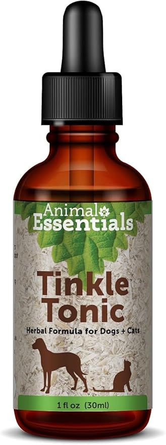 Animal Essentials Tinkle Tonic for Dogs & Cats - Urinary Tract Support, Cat Urinary Supplement, Urinary & Bladder Support Herbal Formula - 1 fl oz AnimalEssentials