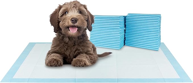 BV Small Puppy Pads Leak-Proof 17"x24" [50CT] | Pee Pads for Dogs Ultra Absorbent 6-Layer - Dog Pee Pads, Dog Pads, Potty Pads for Dogs, Training Pads for Dogs, Dog Pad for Cat, Rabbit, Guinea Pig - PAWPICO