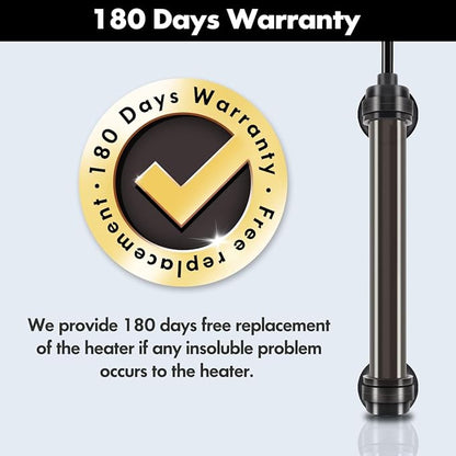 Orlushy 25W Submersible Mini Fish Tank Heater, Adjustable Aquarium Heater with Digital Display External Controller, Overheat Protection and Free Thermometer for 1-5 Gallon Freshwater & Saltwater Tank Orlushy