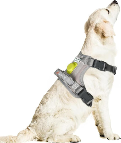 AUROTH Dog Harness for Large Dogs, Dog Vest Harness Large Size Dog, Large Dog Harness, No Pull Dog Harness for Large Dogs with Handle, XL Dog Harness, Grey XL AurothPets