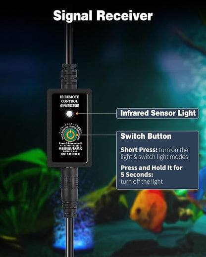 Pawfly Aquarium Air Bubble LED Light Fish Tank Underwater Bubbler Light Aquarium Air Stone Disc with 4 Lighting Modes & 16 Color Changing Effects Multi-Colored Bubbling Light for Fish Tank Decoration Pawfly