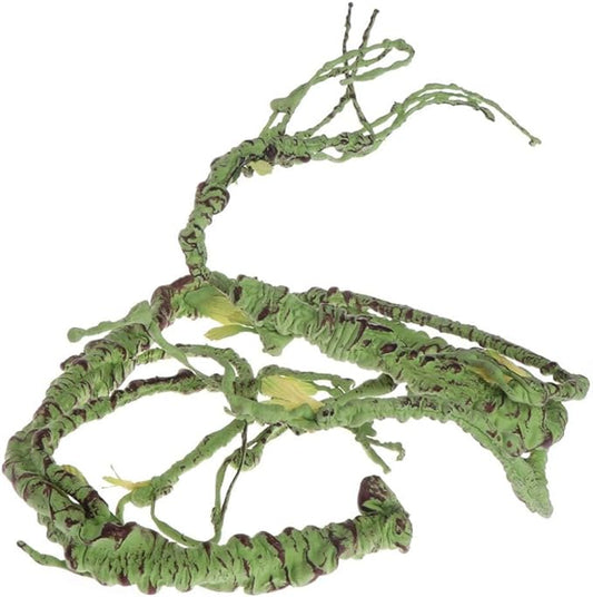 PINVNBY PIVBY Flexible Bend-A-Branch Jungle Vines Pet Habitat Decor Reptile Plants Terrarium for Lizard, Frogs, Snakes and More Reptiles Climbing (Fat: 43.31 x 0.79 Inch) PINVNBY