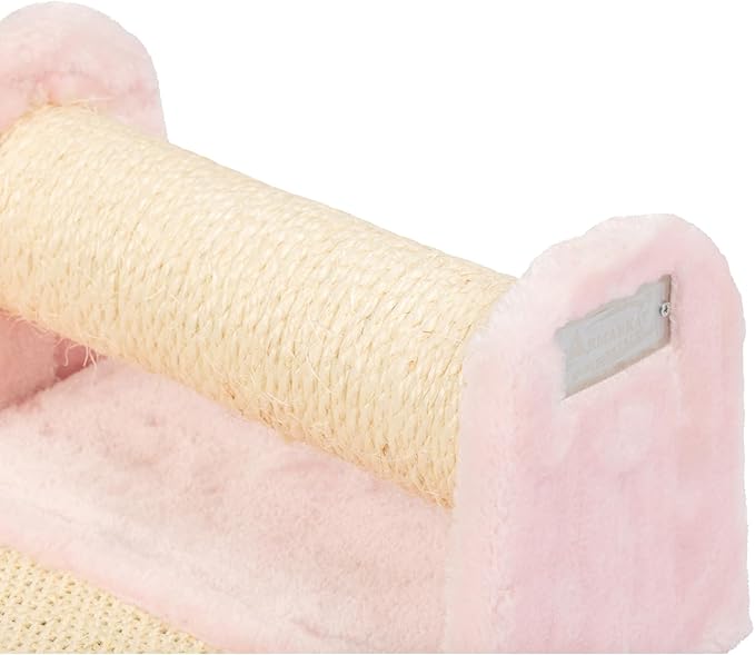 Armarkat Rolling Cat Scratcher Toy, Real Wood Sisal Scratching Board for Cats Training - PAWPICO