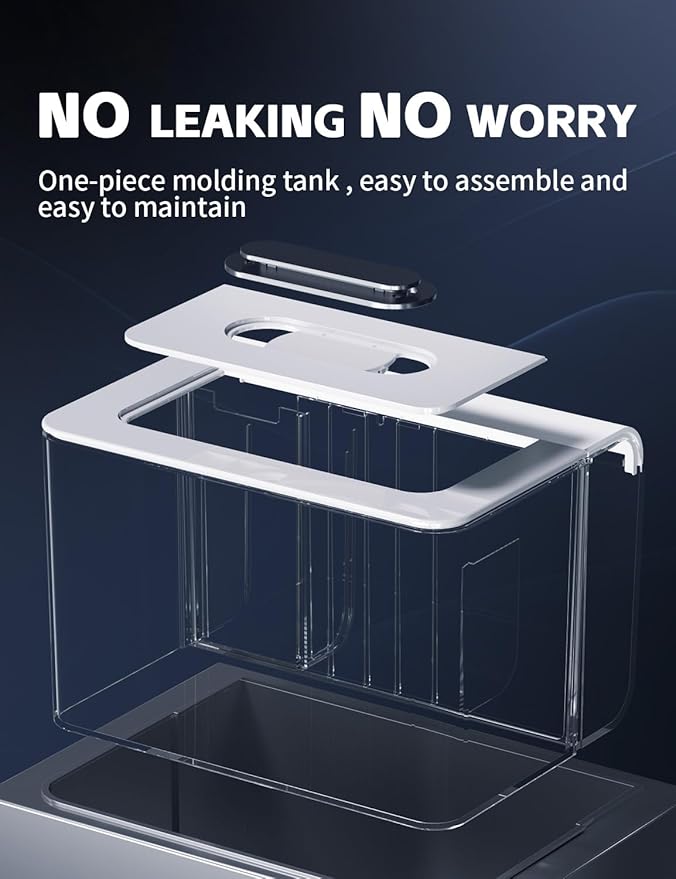 Betta Fish Tank Small Aquarium with 3 Stage Filtration, Light, Self Cleaning, 2.5 Gallon Beta Tank Starter Kit for Goldfish, Shrimp, Guppy, Jellyfish REDTAILFISH