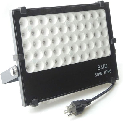 110V 50W Slim Waterproof Ultra Violet UV LED Flood Black Light Blacklight for Party Supplies, Glue Curing, Neon Glow, Glow in The Dark, with US Plug QUANS