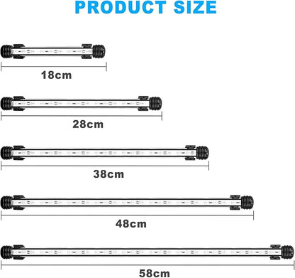 GreenSun Fish Tank Aquarium Light: Submersible Led Lamp - 15 Inch Waterproof Strip Spotlight with APP Control GreenSun