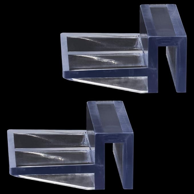OIIKI 6 PCS Aquarium Glass Cover Clip, Clear Acrylic Support Holder, Aquarium Lid Clips Clamps, for Aquarium Fish Tank (6mm) OIIKI