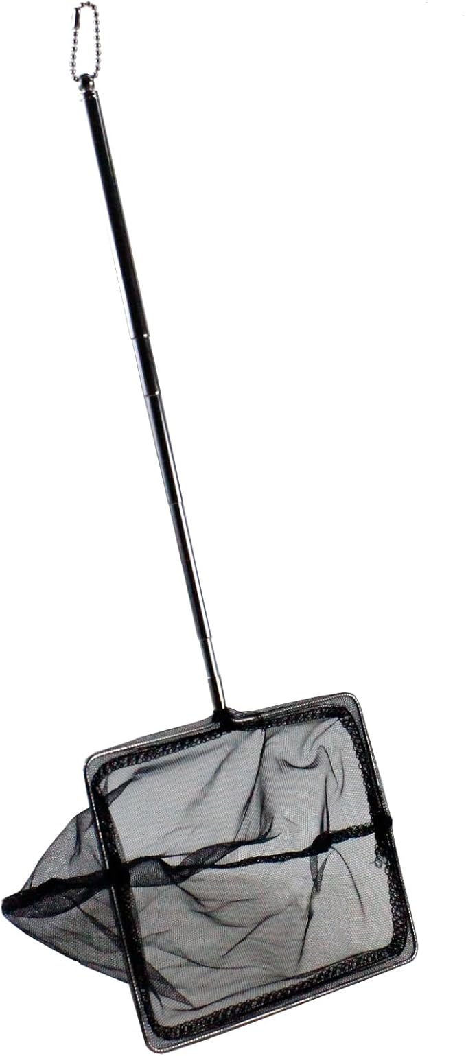 AQUANEAT Fish Net Aquarium,Fish Tank Net,Aquarium Net with Extendable Long Handle (6 Inch) Aquaneat