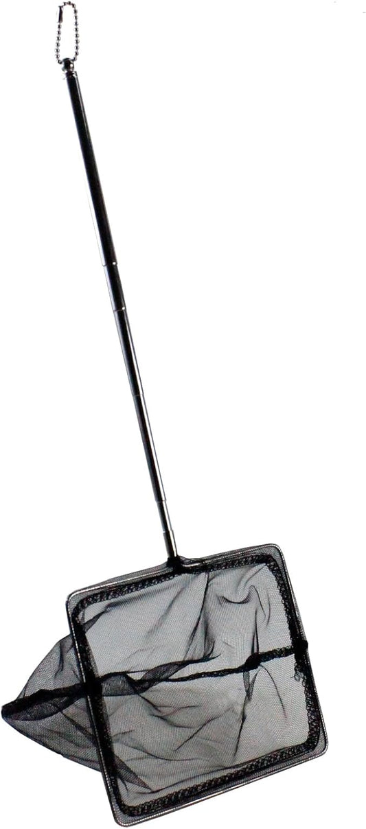 AQUANEAT Fish Net Aquarium,Fish Tank Net,Aquarium Net with Extendable Long Handle (6 Inch) Aquaneat