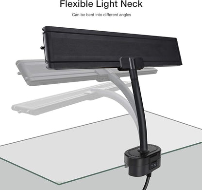 IREENUO Aquarium LED Light, Full Spectrum Fish Tank Clip on Light with Remote, Color Changing Lighting for Reef Coral Aquatic Plants and Fish Keeping (10W（11.8inch）) SpeciallyforyourpettoprovideavarietyofqualityproductsYearsofresearchexperienceinpetwarmcoattoprovideyourpetwiththewarmestprotectioninwinter