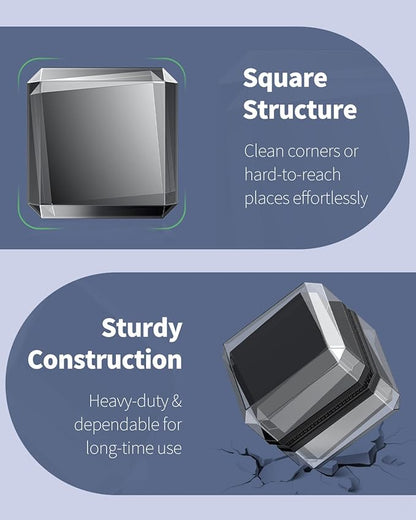 Pawfly Magnetic Aquarium Glass Cleaner 1 Inch Mini Aquarium Magnetic Brush Fish Tank Magnetic Glass Cleaner Small Stain Scrubber Brush Aquarium Cleaning Tool for 1/5 Inch Thick Glass (Non-Floatable) Pawfly