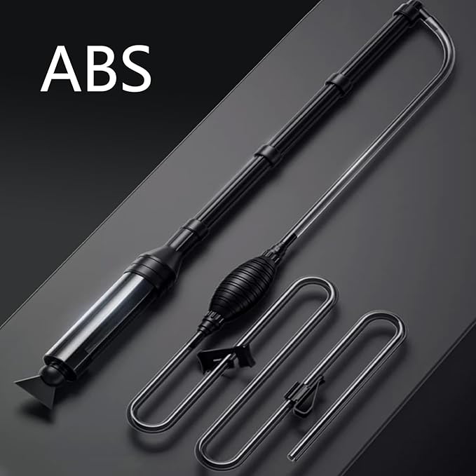 Carefree Fish Aquarium Gravel Cleaner Fish Tank 256Gph Water Changer Gravel Vacuum Adjustable Length ABS Bewatermyfriend