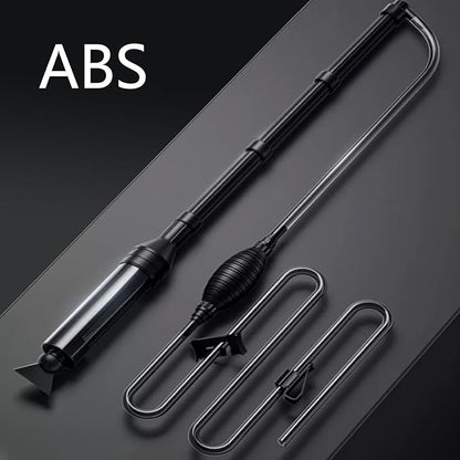 Carefree Fish Small Aquarium Gravel Cleaner Fish Tank 80Gph Water Changer Gravel Vacuum Adjustable Length ABS Bewatermyfriend