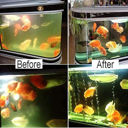 7W Aquarium Water Green Clean Lamp Aquarium Algae Clean Light Green Water Clear Waterproof Fish Water Clean Light for Fish Tank Pond Pump Sump JackSuperAquariumPetsFocus