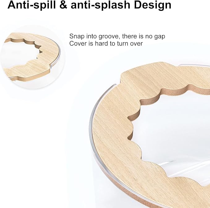 Hamster Sand Bath Box, Small Animal Bathroom & Digging Room, Hamster Litter Box, Easy to Clean, for Dwarf Hamster, Syrian Hamster, Gerbil and Other Small Animal Wenriko