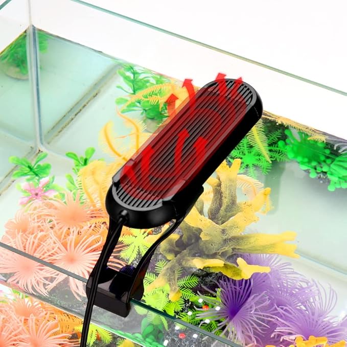 Clip On Aquarium Lights, Aquarium Led Clip Light for Fish Tank Freshwater Fish Tank Light Adjustable Timer Brightness for Planted Tank Naiveferry
