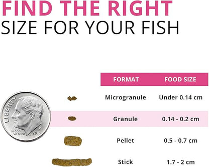 Fluval Bug Bites Color Enhancing Fish Food for Tropical Fish, Granules for Medium to Large Sized Fish, 4.4 lb., A6599, Brown Fluval