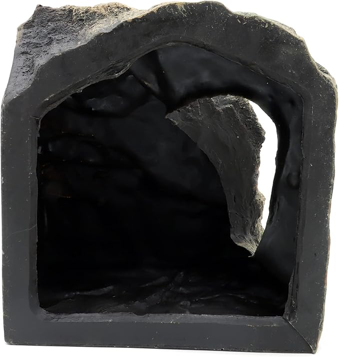 JIHAQUA Large Resin Reptile Tank Accessories Hideouts Cave Habitat Decor for Leopard Gecko Lizards Turtle JIHAQUA