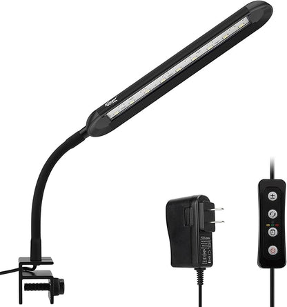 hygger 5-10 Gallon Nano Tank Mini Clip-on Aquarium Light with White Blue Red LEDs Fish Tank Lighting Built-in Timer 5 Brightness Levels 9W hygger