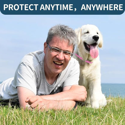 VICSOM 4 Pack Flea Collar for Dogs, Flea and Tick Collar for Dogs, 32 Months Flea and Tick Prevention for Dogs, Dog Flea and Tick Treatment, Water-Resistant & Adjustable Dog Flea Collar - Pink VICSOM