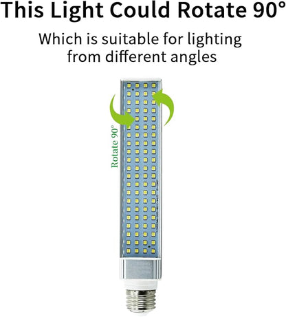 LED Compact Bulb 22W 6500K,Full Spectrum LED Light for Reptiles,Amphibian and Plant Growth,10000H Long Lifespan and Rotate 90°(1.4 * 1.4 * 10in) bestchoiceforyourreptiles
