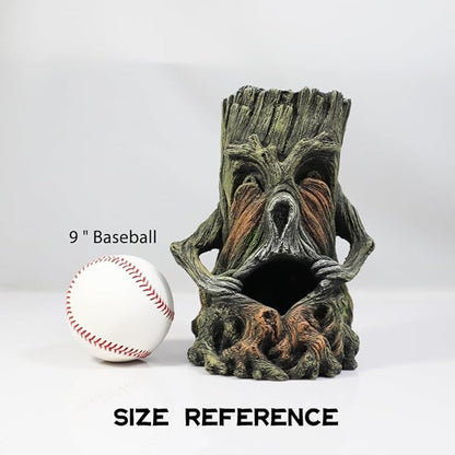 Fish Tank Decorations-Hollow Tree Trunk Aquarium Decorations Disney Aquarium Decorations for Betta Hideout Caves Large Aquarium Décor Thematic Ornaments PTFJZ