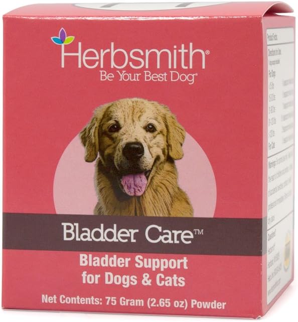 Herbsmith, Bladder Care for Cats and Dogs – Maintains Urinary Health for Dogs and Cats – Dog and Cat Kidney Support – 75g Powder Herbsmith