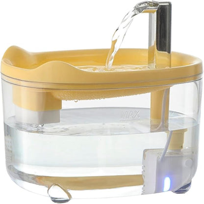 Cat Water Fountain, Premium 50oz Pet Fountain for Cats Dogs Kitten, Automatic Pet Water Dispenser with Silent Pump, Water Level Visibility - PAWPICO