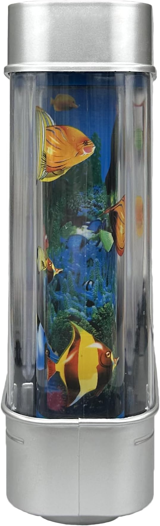 Fake Fish Tank Mini Aquarium,Artificial Tropical Fish Decorative,Fake Aquarium Decorative Lamp,Aquarium Lights Motion Lamp Night Light with Moving Fish,Gift for Kids(US Plug) Tokenkuko