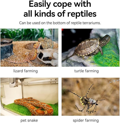 Elektrisches Heizkabel Mit Stecker für Terrarium Heizung,Reptilienwärmekabel Schlangen, Echsen, Geckos, Spinnen, Schildkröte，Aquarium Heizkabel (7m,50w) MincoHome