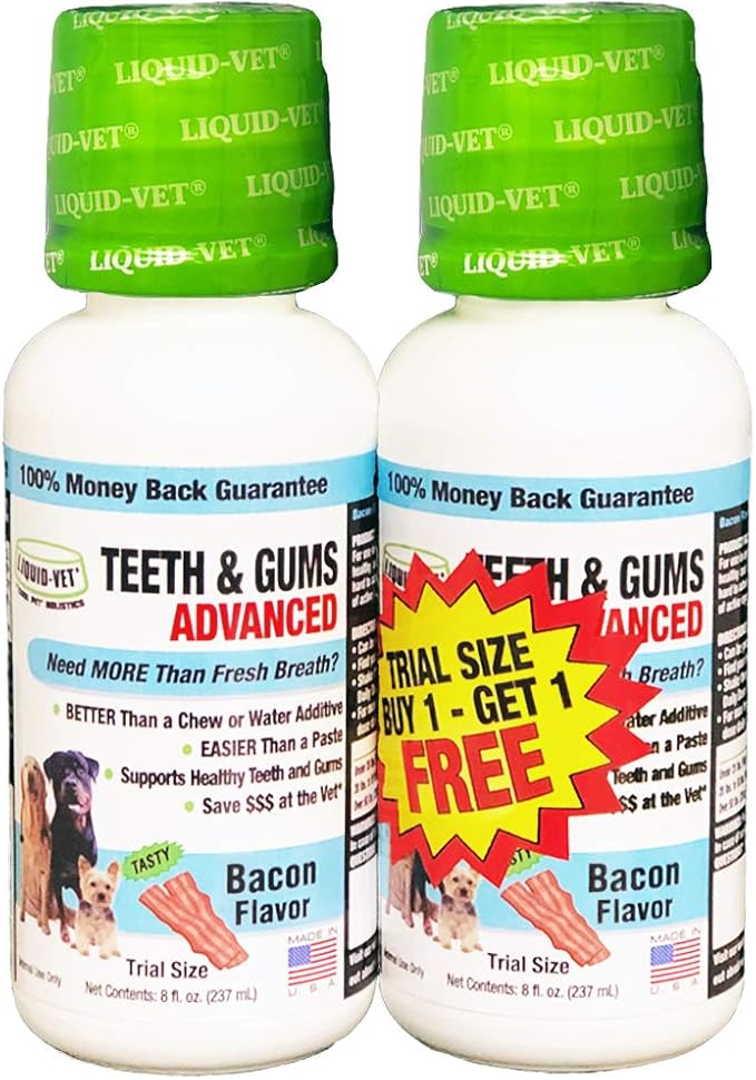 Advanced Teeth & Gums Supplements for Dogs | Dental Care for Dogs | Oral Mouth Care | Tartar + Plaque + Gingivitis Liquid-Vet+by+COOL+PET+Holistics